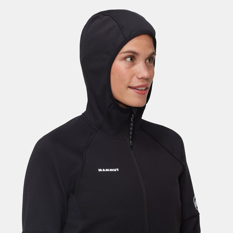 massone ml kapuzenjacke damen vin-schwarz