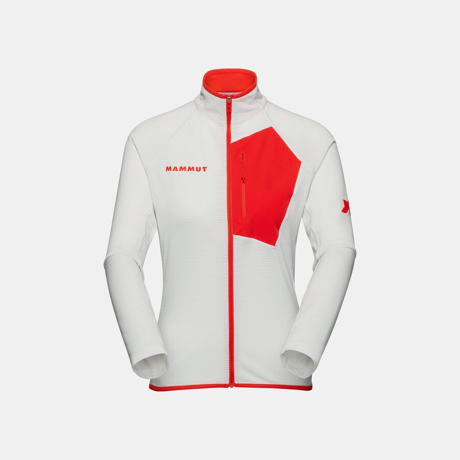 assos x mammut aenergy light ml jacke damen weiß-rot