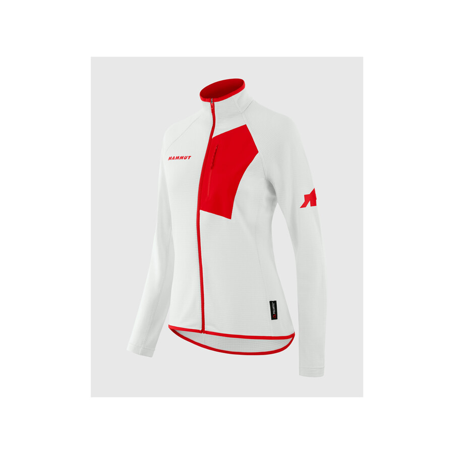 assos x mammut aenergy light ml jacke damen weiß-rot