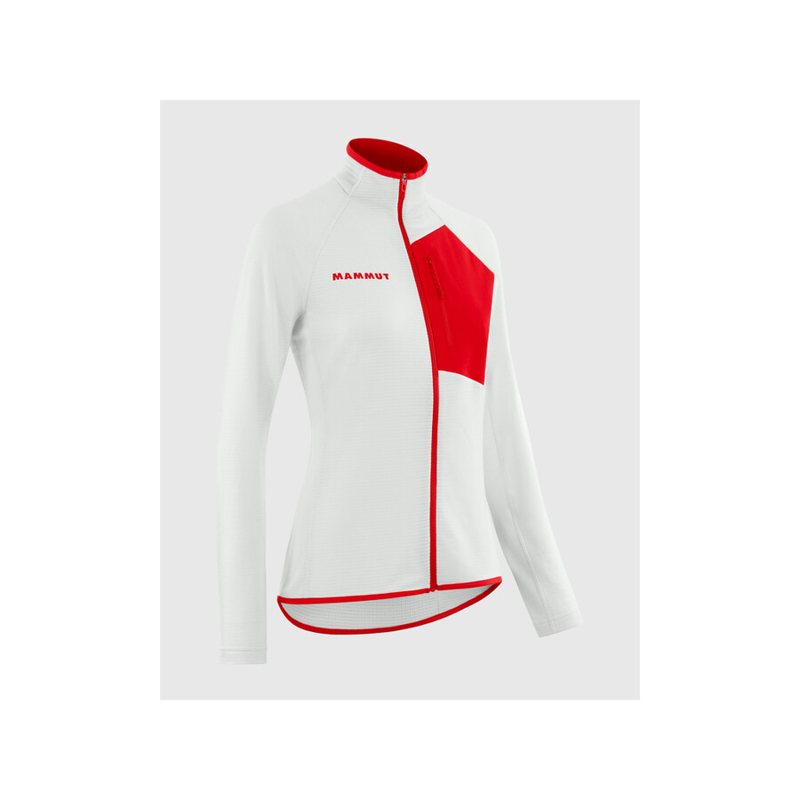 assos x mammut aenergy light ml jacke damen weiß-rot