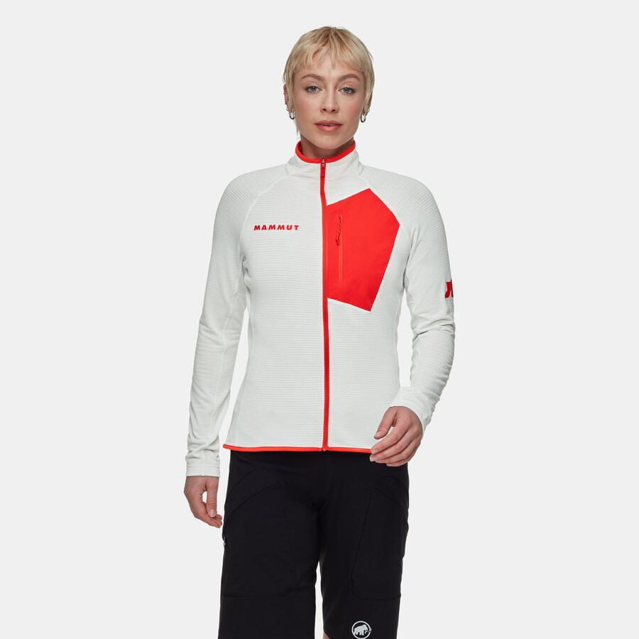 assos x mammut aenergy light ml jacke damen weiß-rot