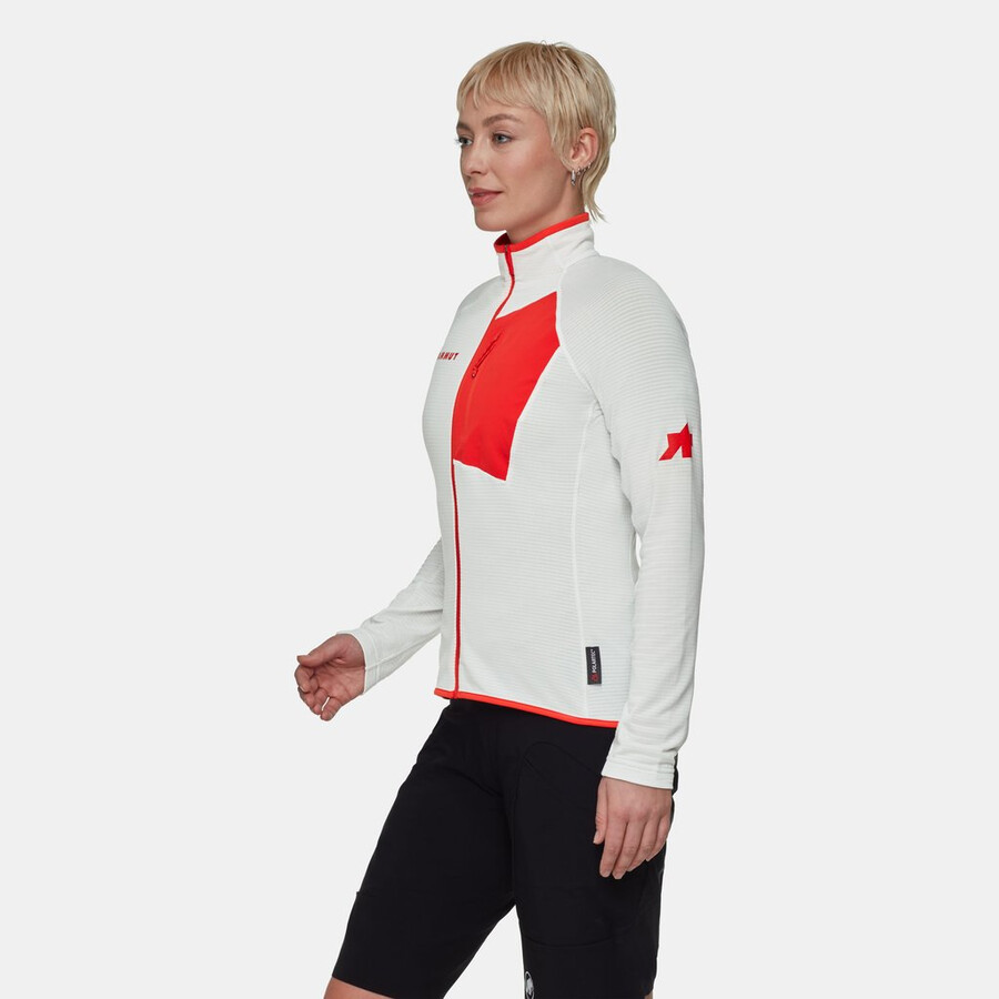 assos x mammut aenergy light ml jacke damen weiß-rot