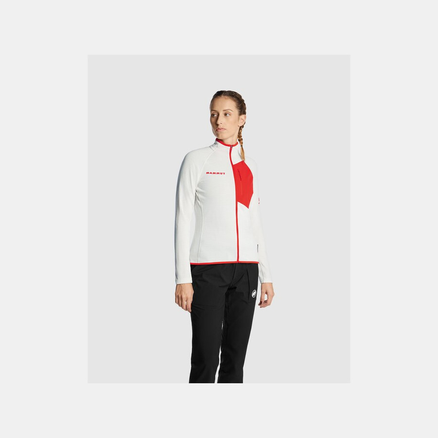 assos x mammut aenergy light ml jacke damen weiß-rot