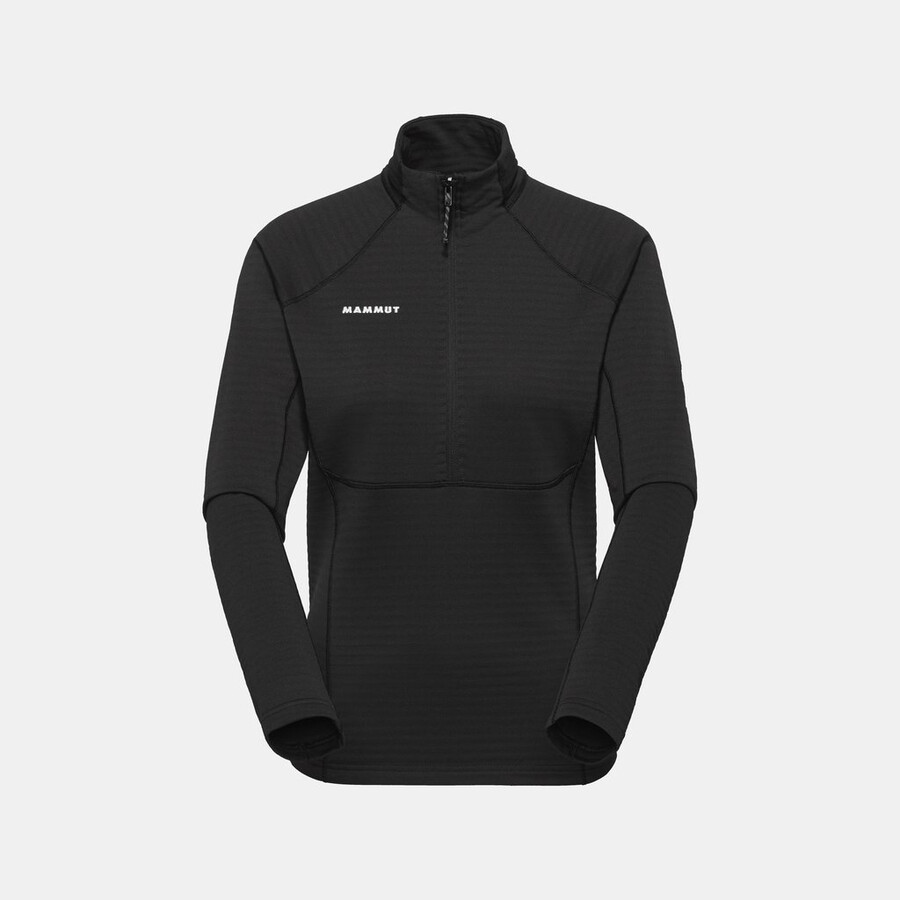 taiss ml half zip pull damen schwarz