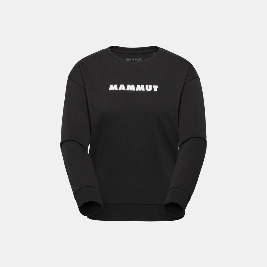 mammut core ml rundhalsausschnitt damen logo schwarz