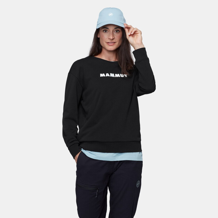 mammut core ml rundhalsausschnitt damen logo schwarz