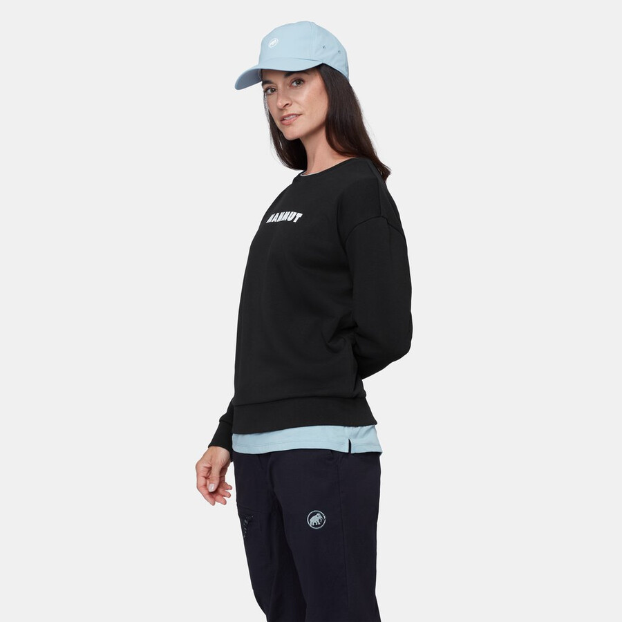 mammut core ml rundhalsausschnitt damen logo schwarz