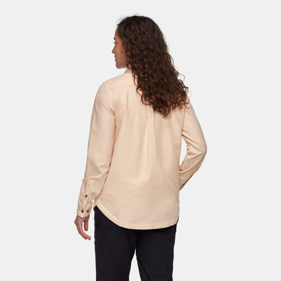 tamaro langarmshirt ungefärbt damen hellbraun ungefärbt