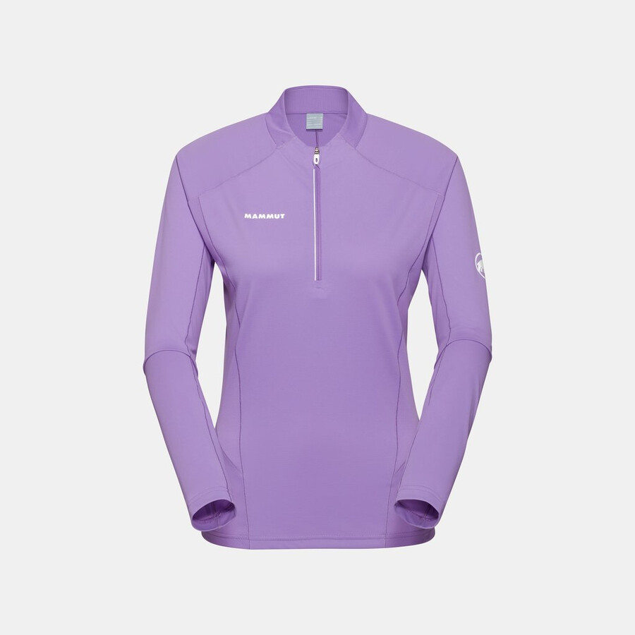 aenergy fl half zip langarmshirt damen lavandin