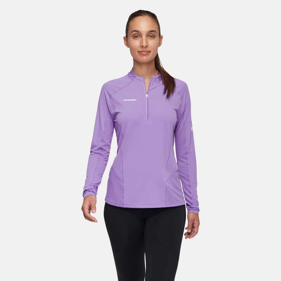 aenergy fl half zip langarmshirt damen lavandin