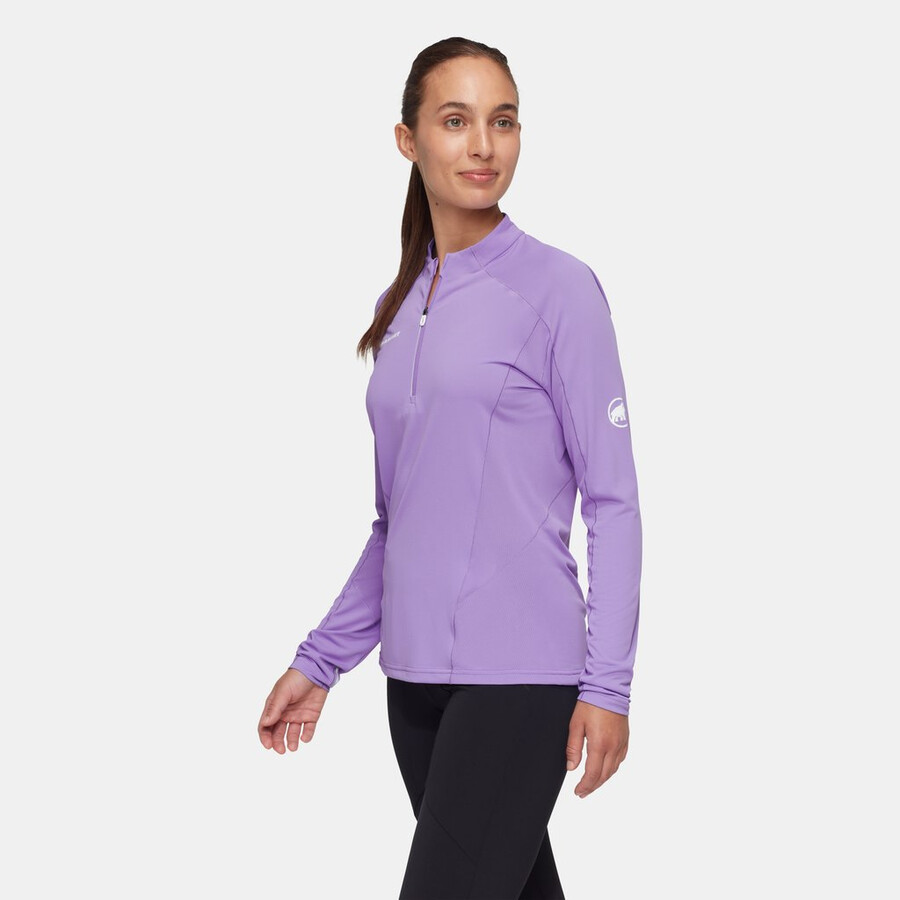 aenergy fl half zip langarmshirt damen lavandin