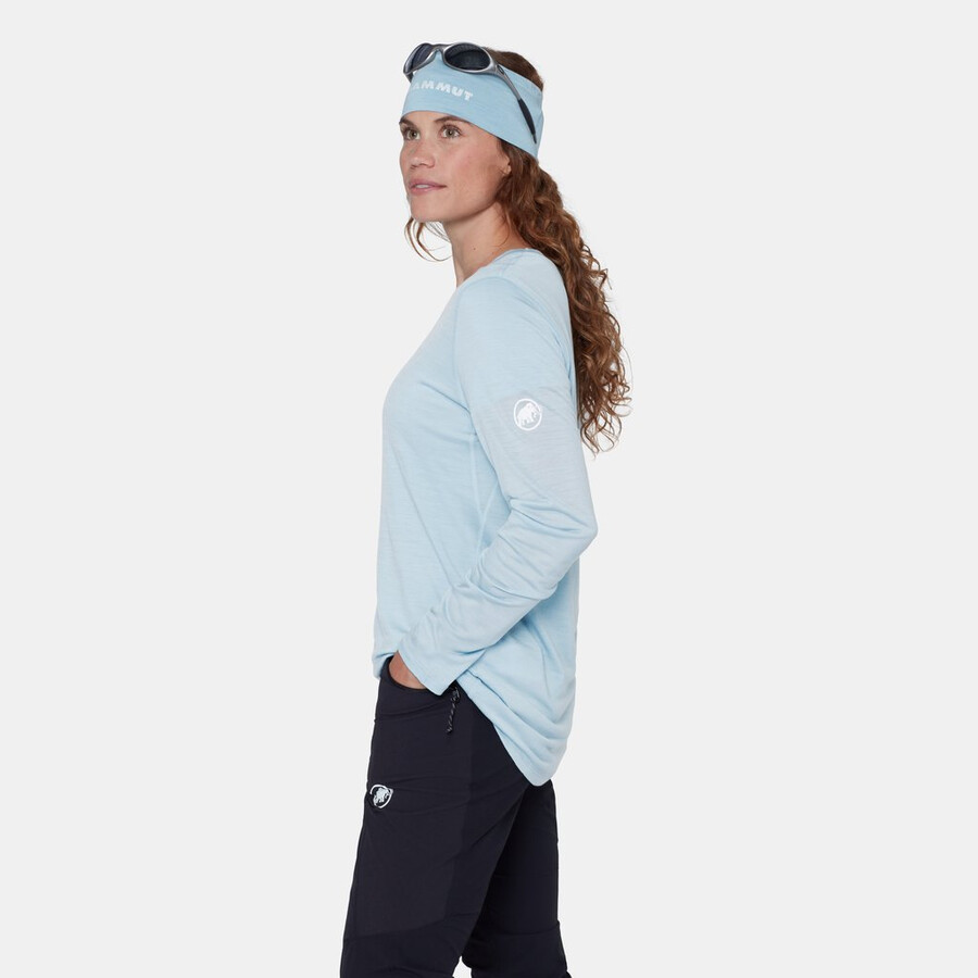 tree wool fl langarmshirt damen marinemeliert