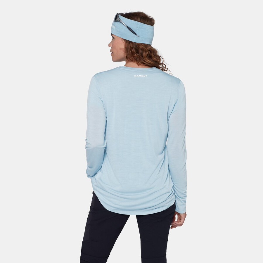 tree wool fl langarmshirt damen marinemeliert