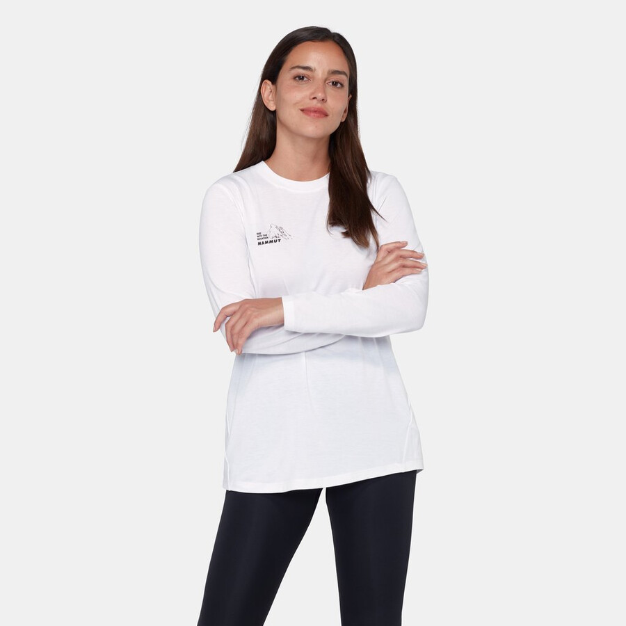 mountain langarm-t-shirt damen bluemlisalphorn weiß