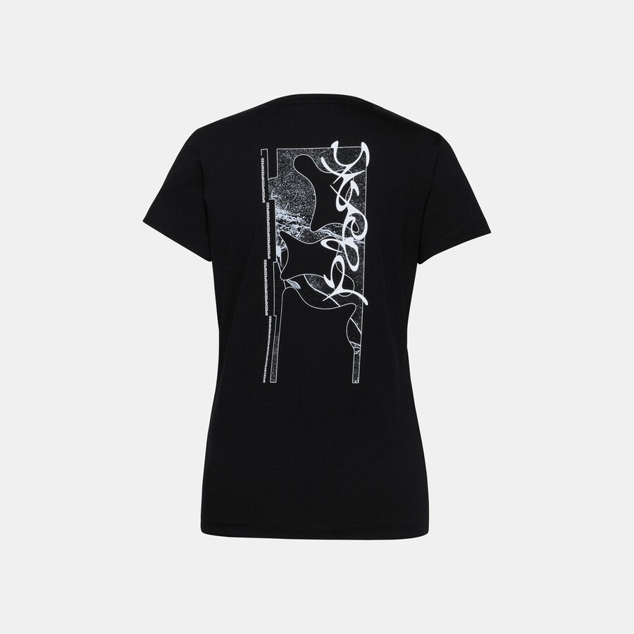 flash t-shirt damen schwarz