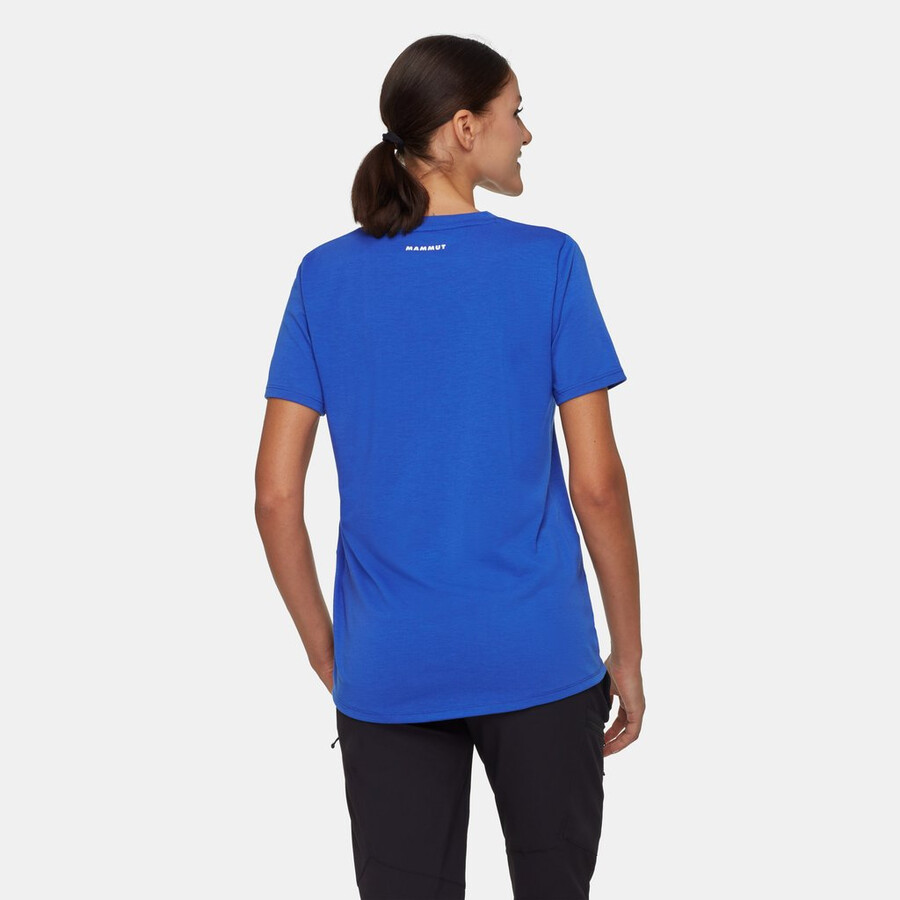 eiger logo t-shirt damen eiger blau