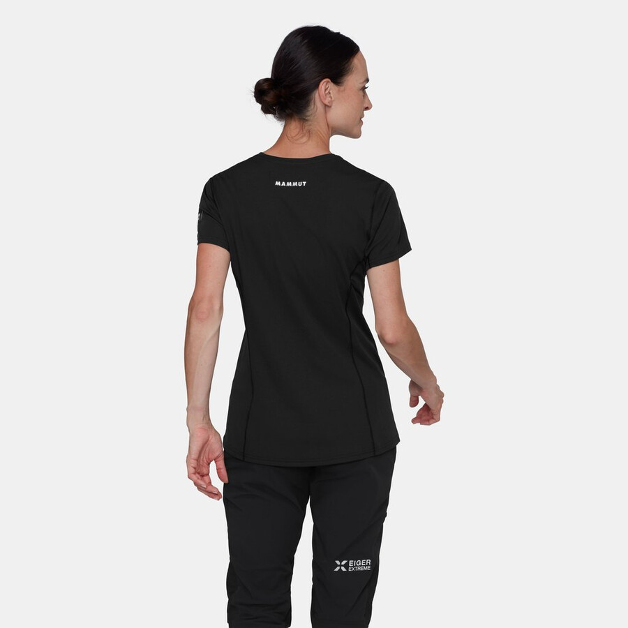 eiger nordwand fl t-shirt damen schwarz