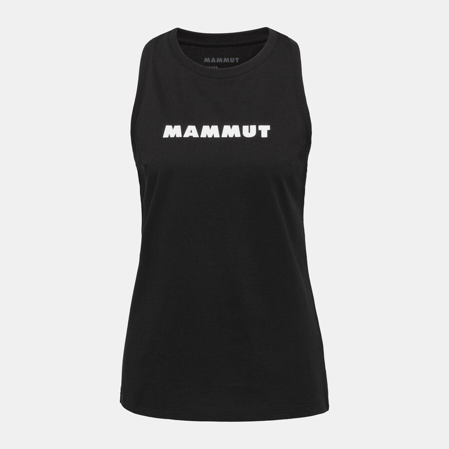 mammut core tanktop damen logo schwarz