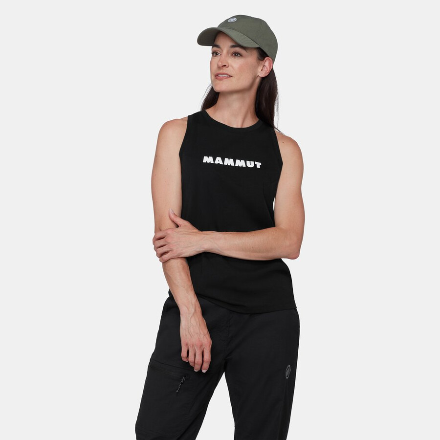 mammut core tanktop damen logo schwarz