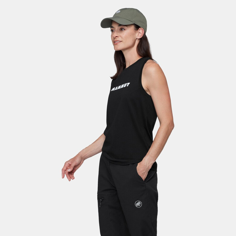 mammut core tanktop damen logo schwarz