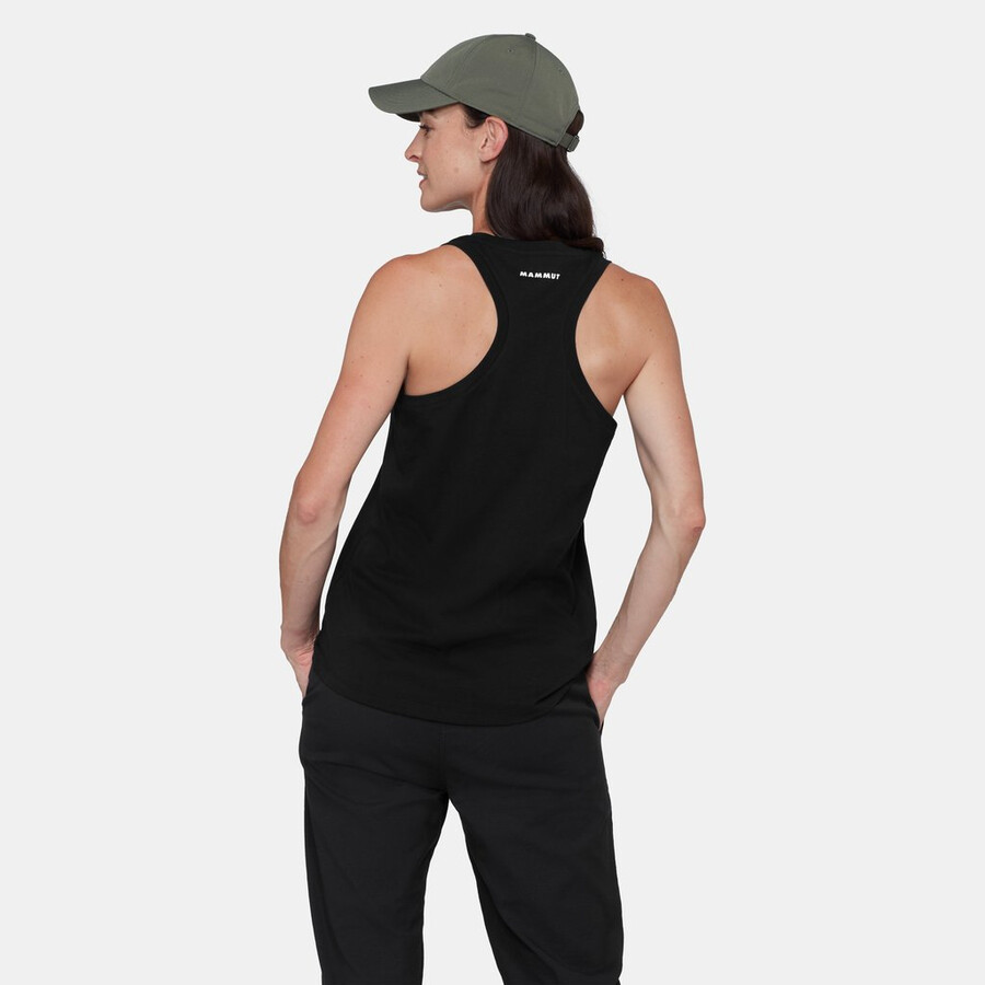 mammut core tanktop damen logo schwarz
