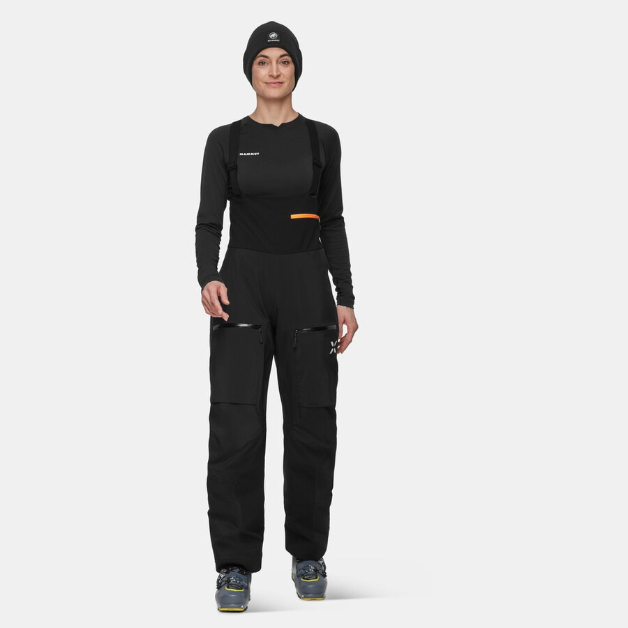 eiger free pro hs latzhose damen schwarz