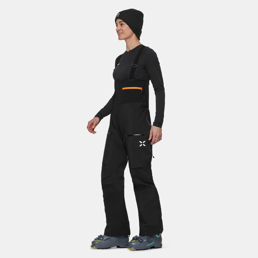 eiger free pro hs latzhose damen schwarz