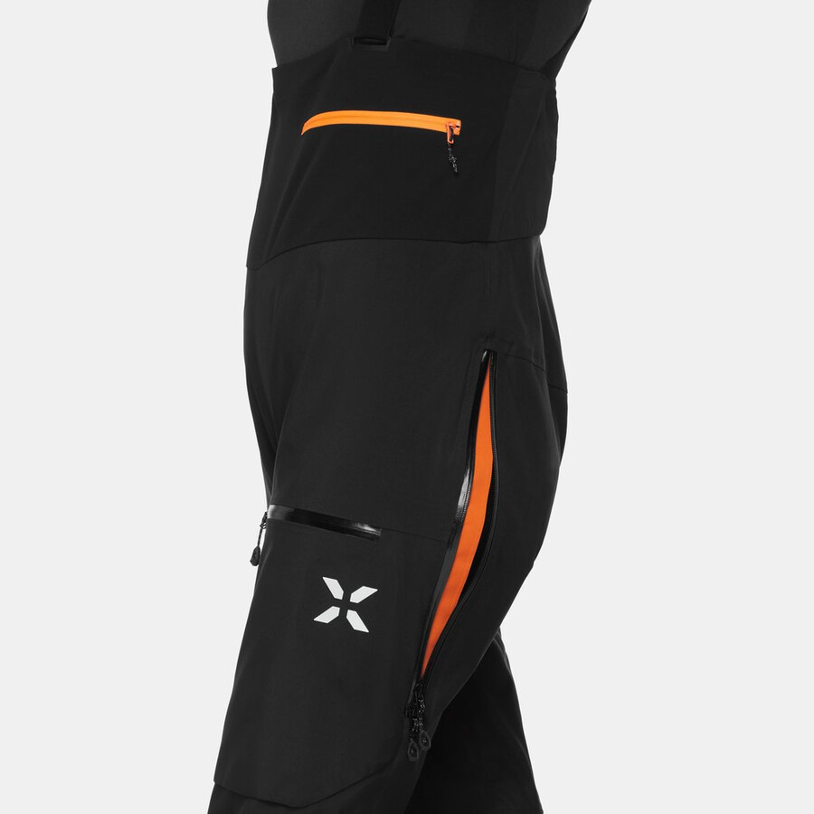 eiger free pro hs latzhose damen schwarz