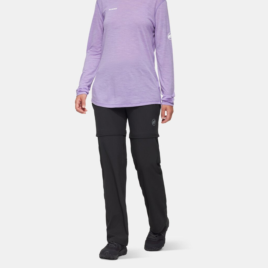 wanderhose mit v-ausschnitt für damen silbergrün