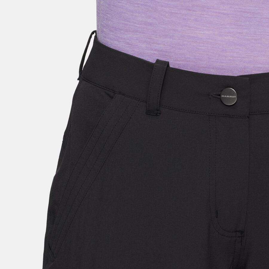 wanderhose mit v-ausschnitt für damen silbergrün