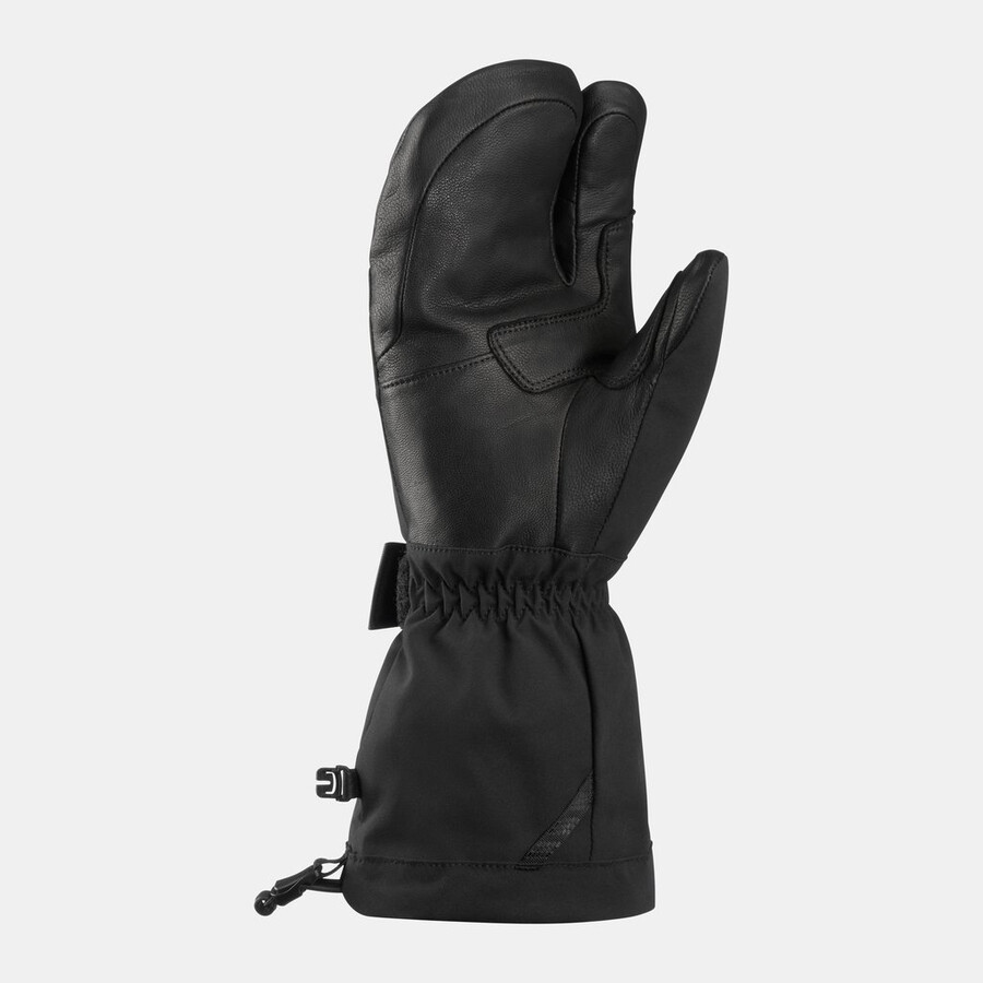 eiger nordwand warm 3-finger-handschuh schwarz