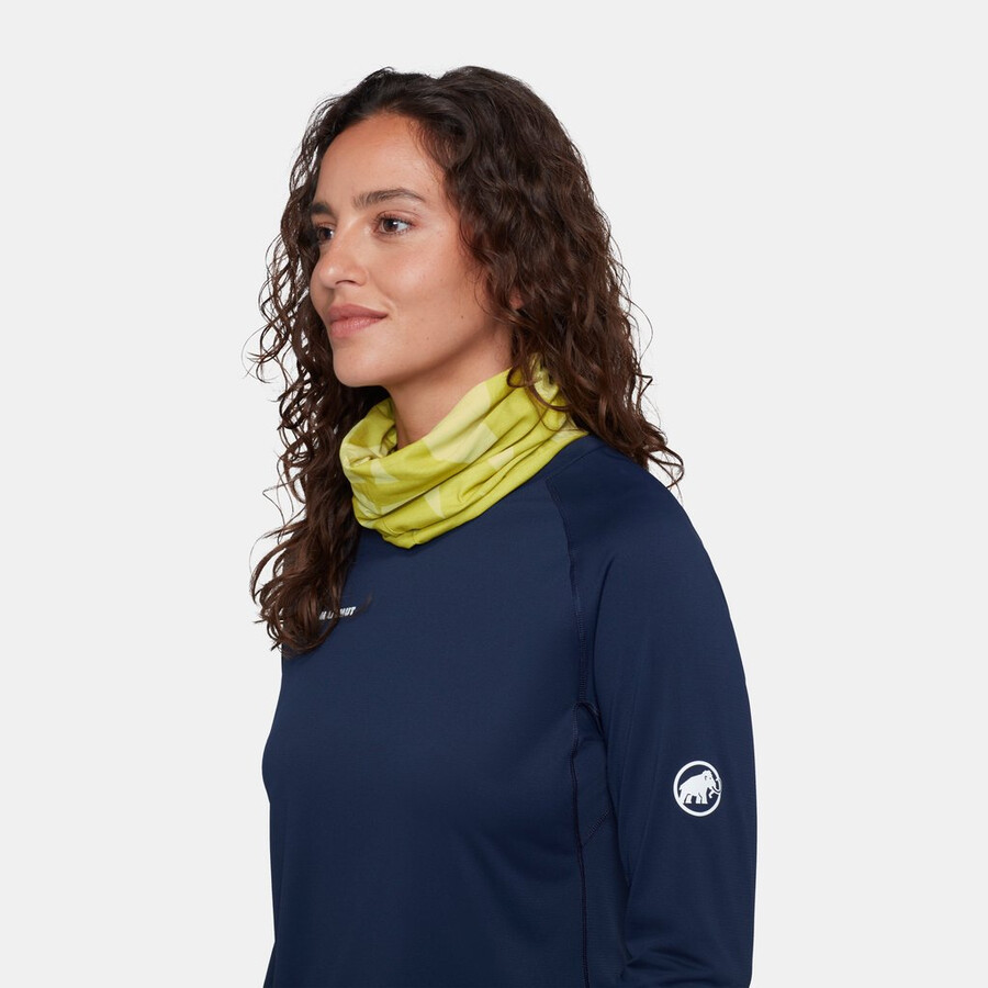 mammut neck gaiter logo akazienholz
