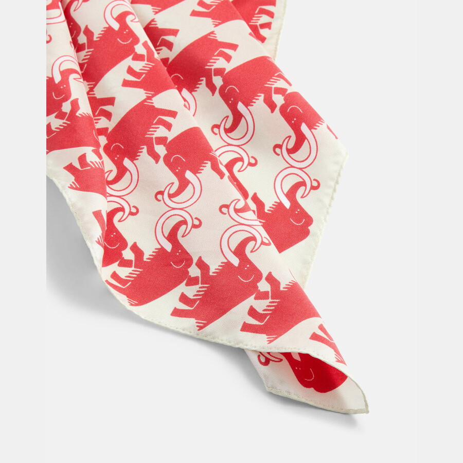 mammut x cabourn direttissima seidenschal weißstein-mammutrot