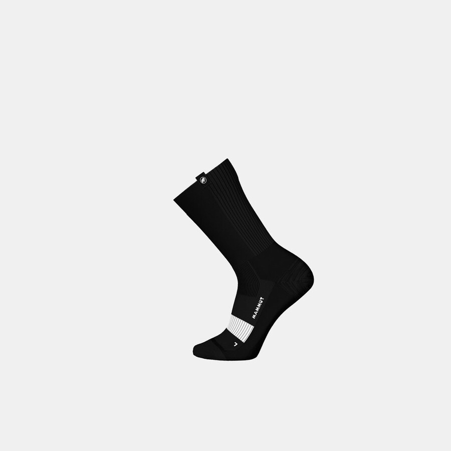 all-mountain targeted cushion merino crew socks schwarz-weiß