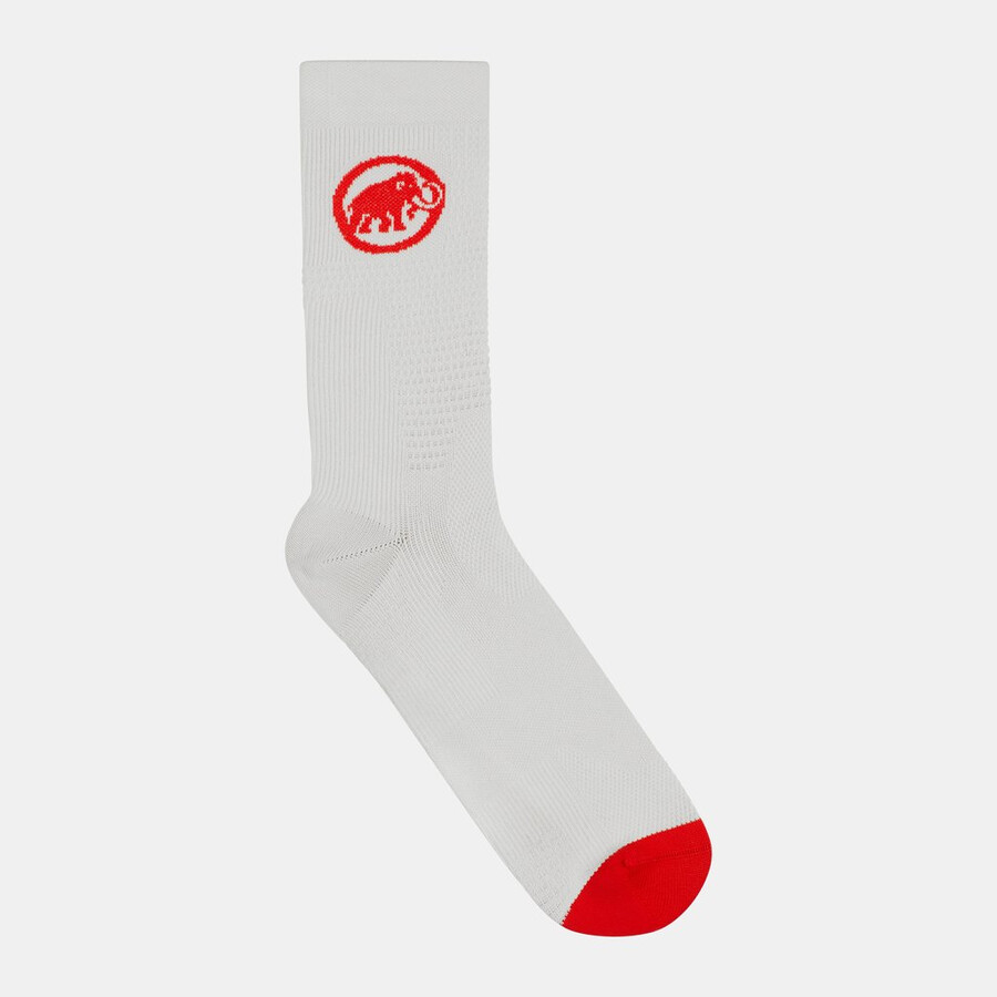 assos x mammut gravel socks sommer weiß-rot