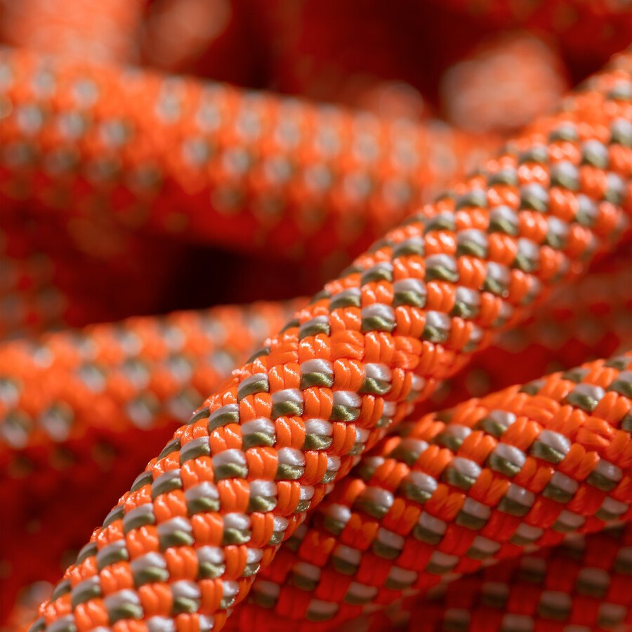 9.8 crag classic seil 60m orange-weiß