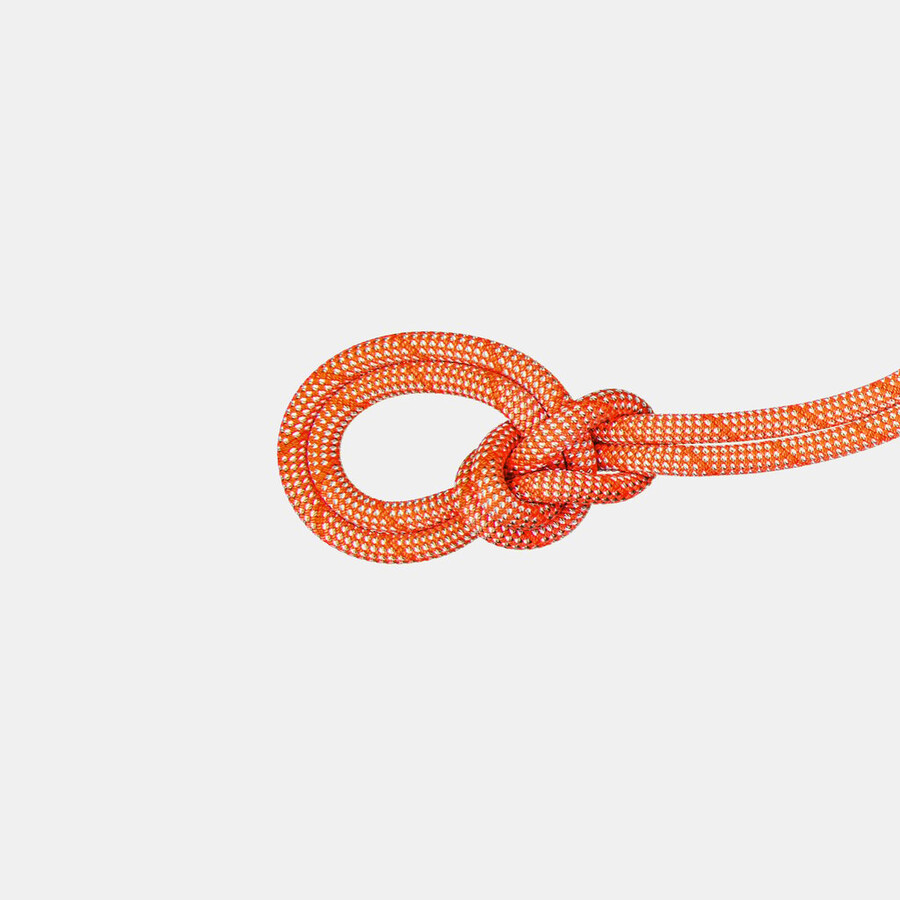 9.8 crag classic seil 70m orange-weiß