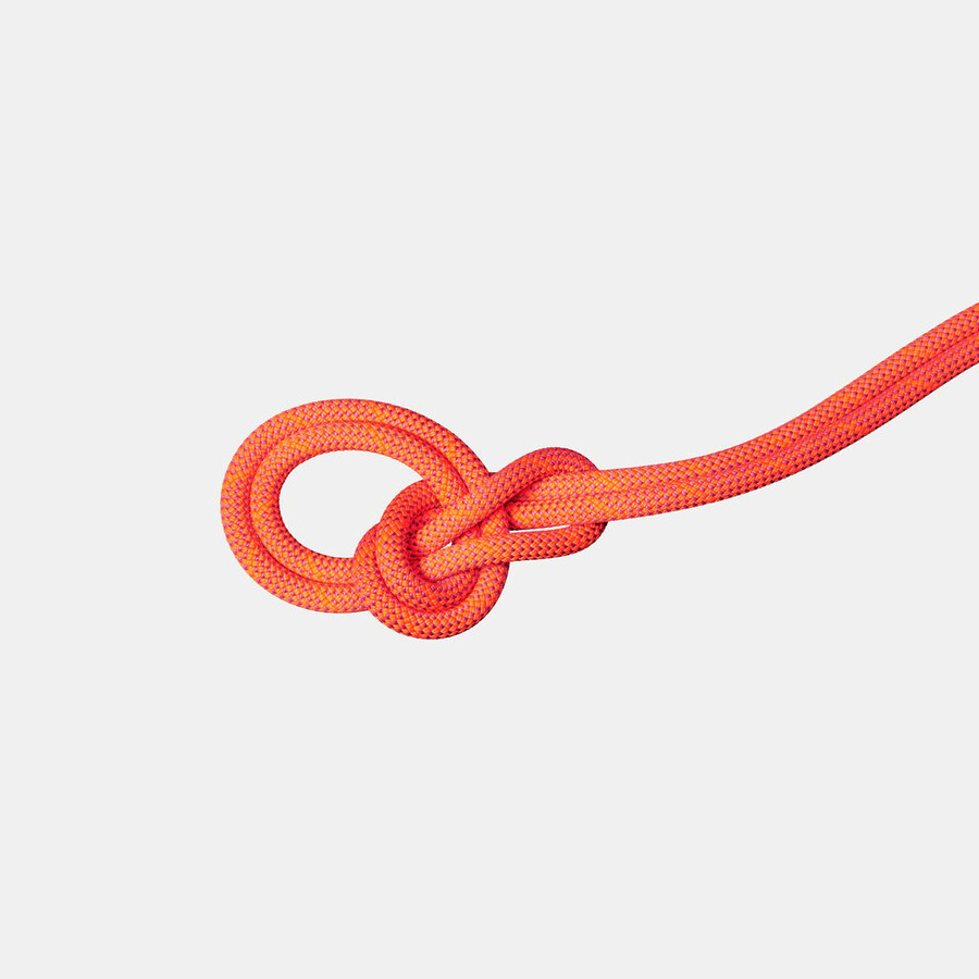9.8 crag dry rope 60m leuchtendes orange-lavandin