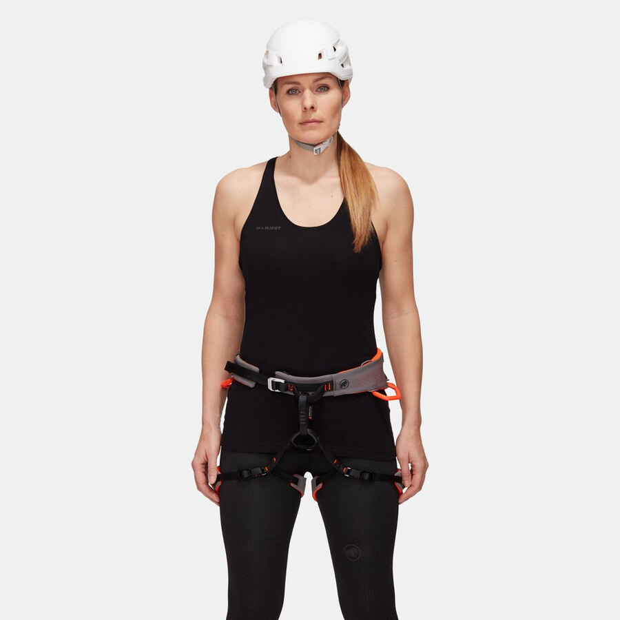 komfortabler schnell verstellbarer harness für damen haifisch-sicherheitsorange