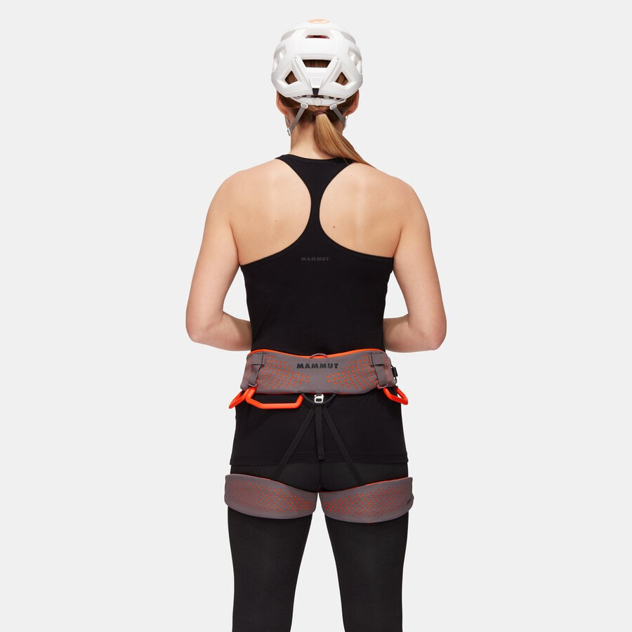 komfortabler schnell verstellbarer harness für damen haifisch-sicherheitsorange