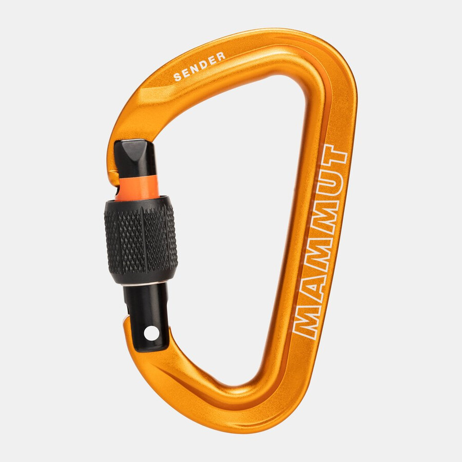 absender-schraubkarabiner gold