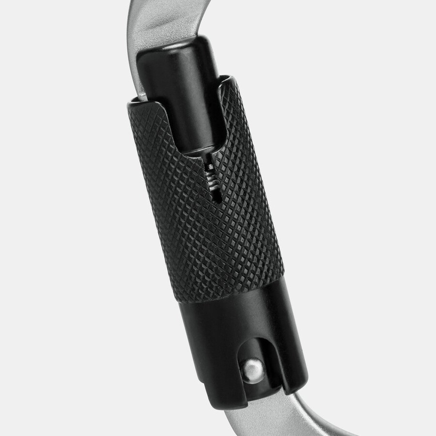 klassischer hms twistlock plus karabiner hellgrau