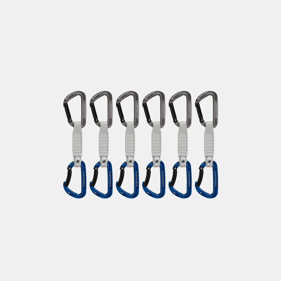 workhorse keylock 12 cm 6er-pack schnellziehschlingen grau-rosa