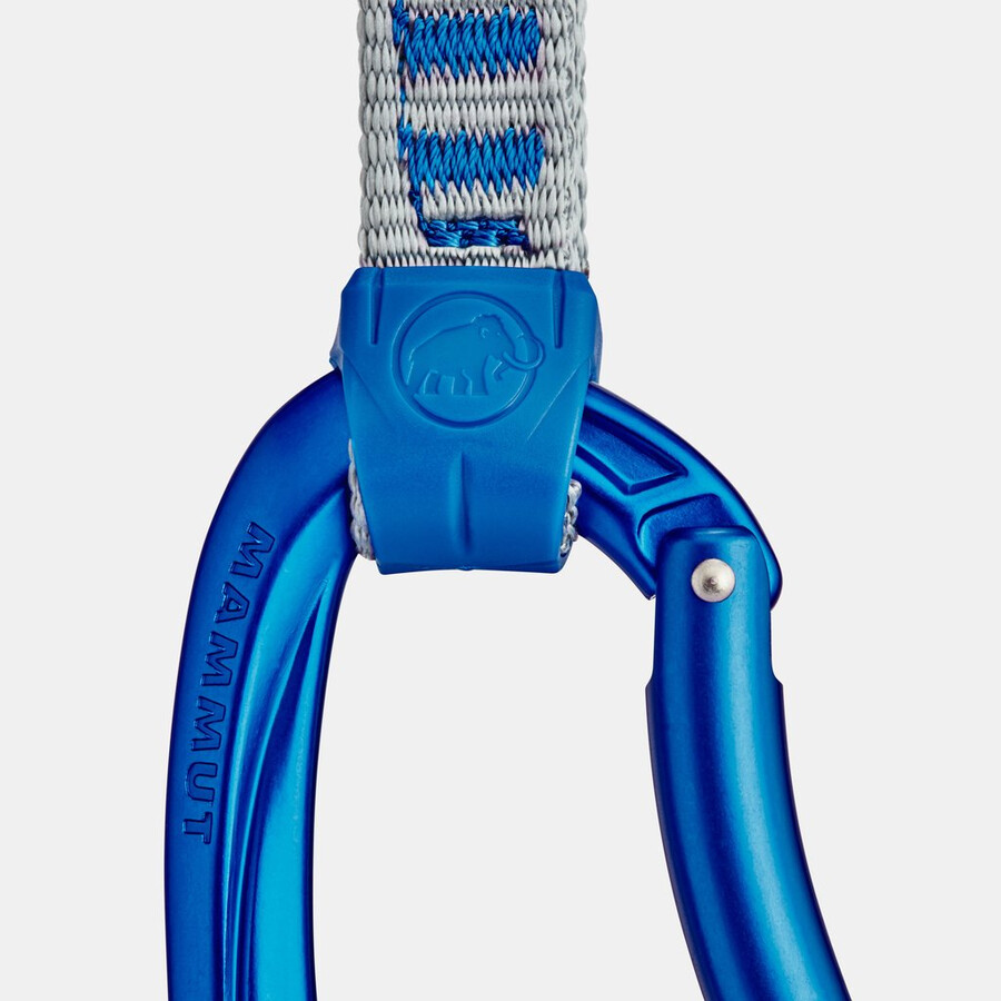 crag keylock 10 cm indicator 6er-pack expressschlingen silber-ultramarin