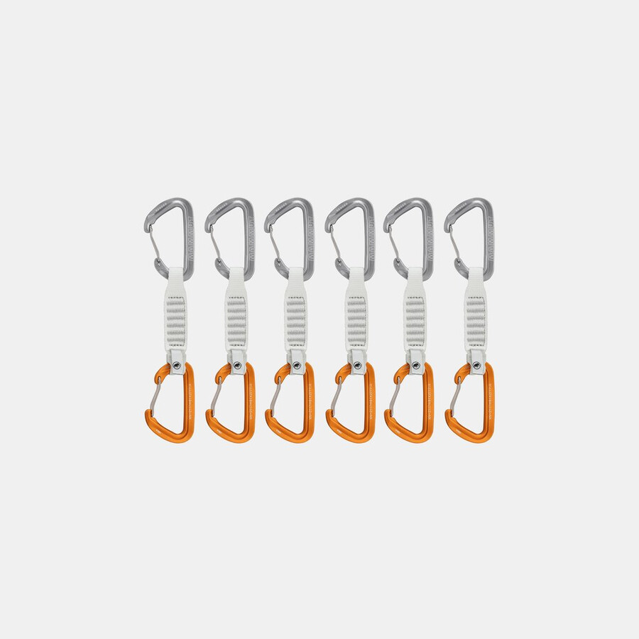 absenderdraht 12 cm 6er-pack quickdraws hellgrau-gold