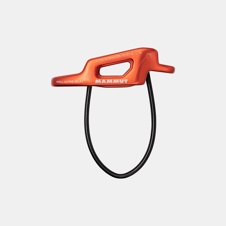 wall alpine belay orange