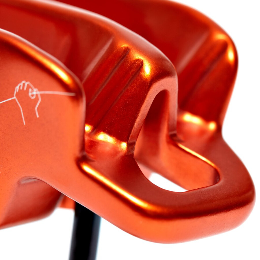 wall alpine belay orange