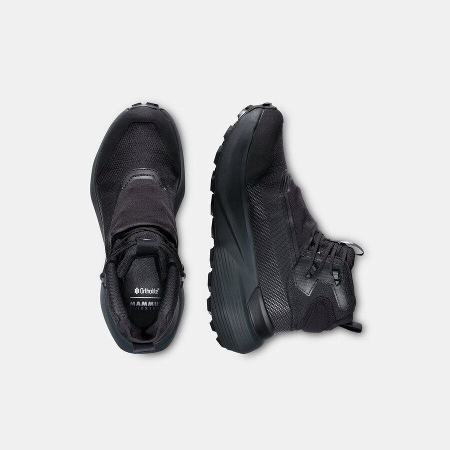 aenergy ultra mid gtx damen schwarz-dunkelstahl