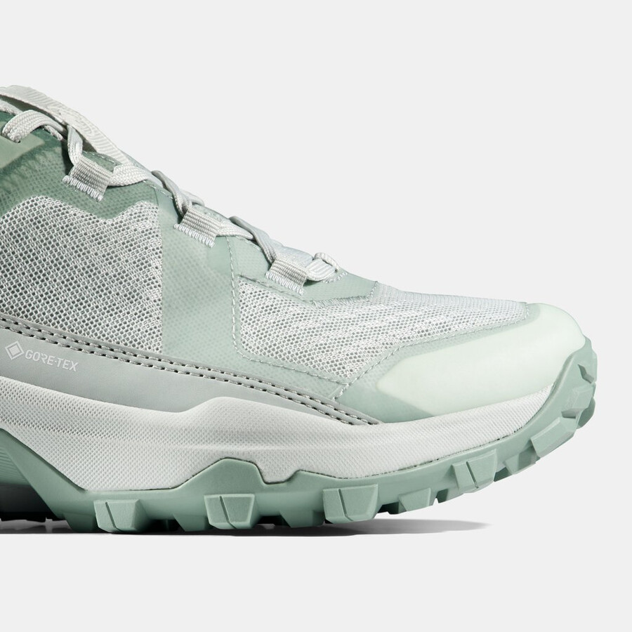 girun ii low gtx damen silber-salbei-weiß