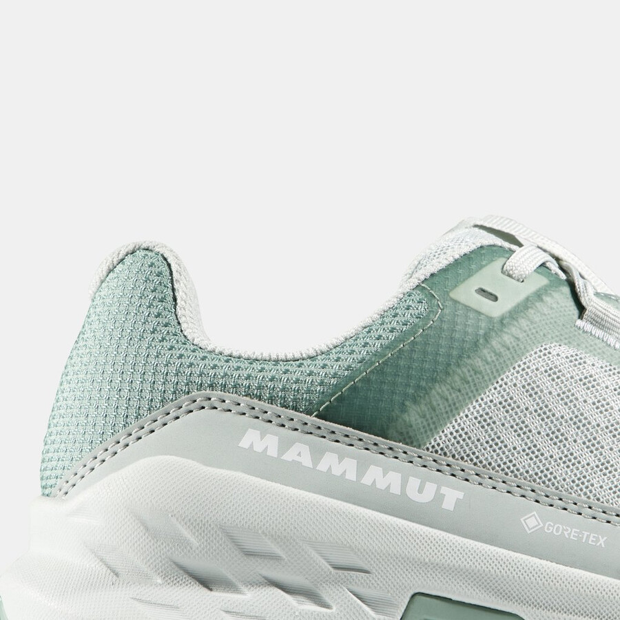 girun ii low gtx damen silber-salbei-weiß